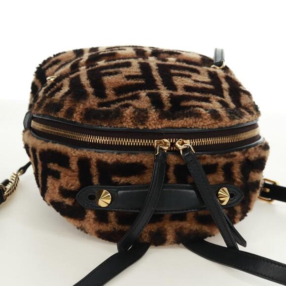 FENDI Shearling Mini Backpack - Picture 5 of 15